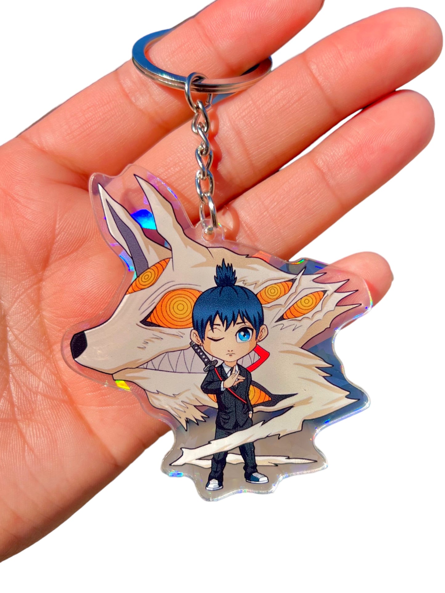 Aki x Fox demon Anime Keychain