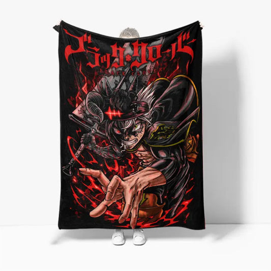 Black clover blanket